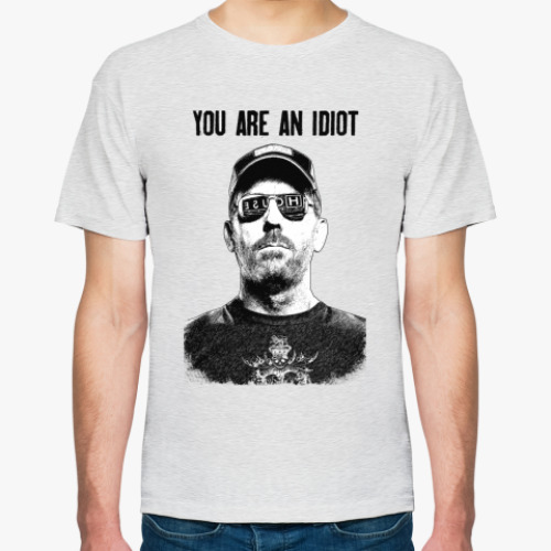 Футболка с принтом You are an idiot