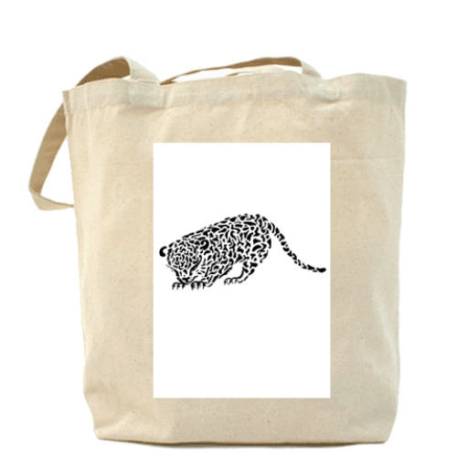 Сумка шоппер с принтом Леопард