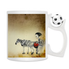 Кружка с футбольным мячиком