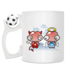 Кружка с футбольным мячиком