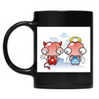 Кружка цветная UV-DTF