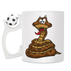 Кружка с футбольным мячиком