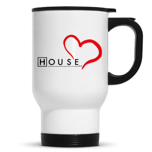 Кружка-термос с принтом House love