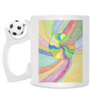 Кружка с футбольным мячиком