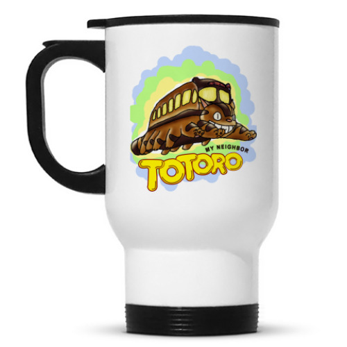 Кружка-термос с принтом Котобус 1