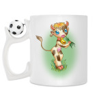 Кружка с футбольным мячиком