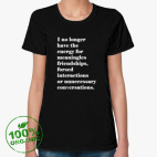 Женская футболка органик