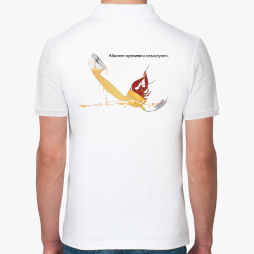 Рубашка поло с принтом Абонент недоступен