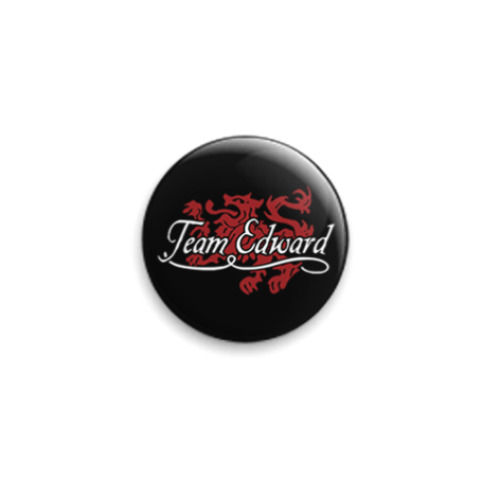 Значок 25мм с принтом Team Edward