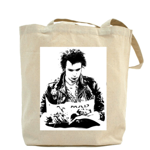 Сумка шоппер с принтом Сид Вишес