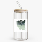 Банка с бамбуковой крышкой