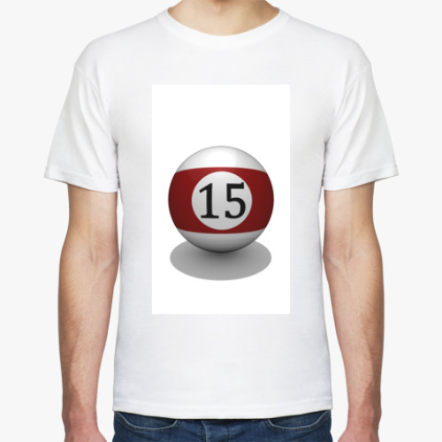 Футболка с принтом Бильярдный шар