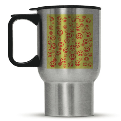 Кружка-термос с принтом Смайлик