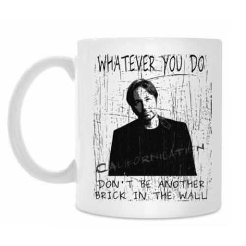 Кружка с принтом Hank Moody