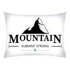 Подушка 35x35 см с цветной обратной стороной Горы. Знак.(Mountain)
