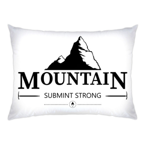 Подушка с принтом Горы. Знак.(Mountain)