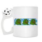 Кружка с футбольным мячиком