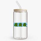 Банка с бамбуковой крышкой