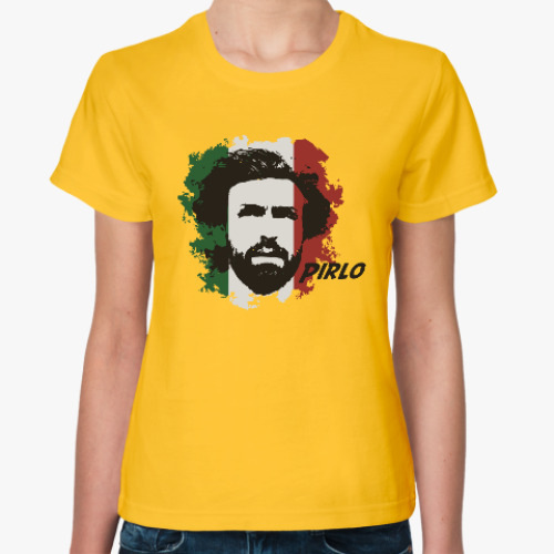 Женская футболка с принтом Пирло