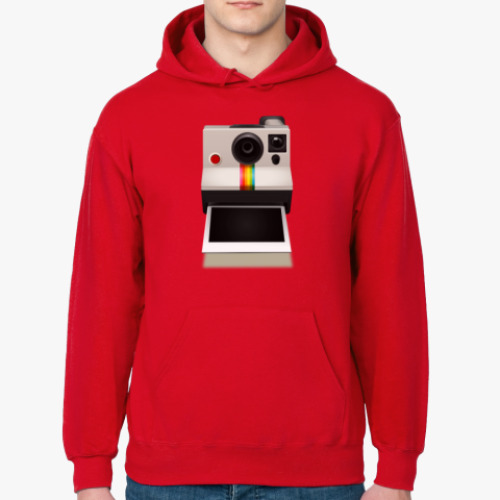 Толстовка худи с принтом Полароид