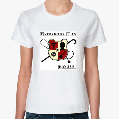 Классическая футболка с принтом House