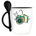 Кружка с ложкой