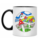 Кружка двухцветная