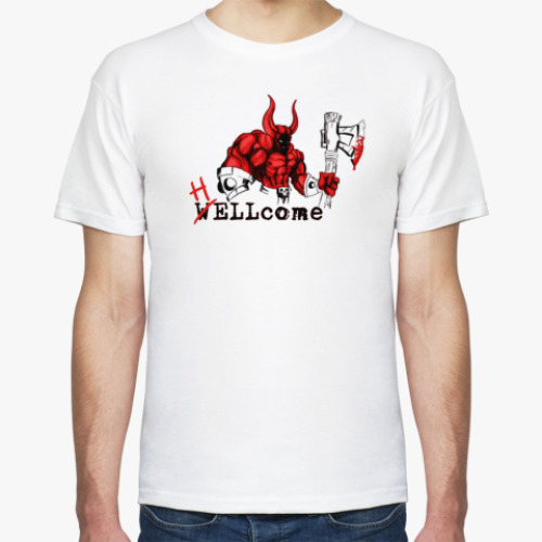 Футболка с принтом HELL COME