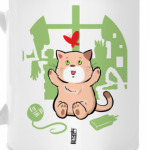 Кот и бабочка