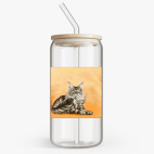 Банка с бамбуковой крышкой