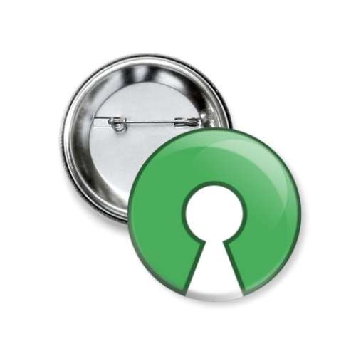 Значок 37мм с принтом Open source