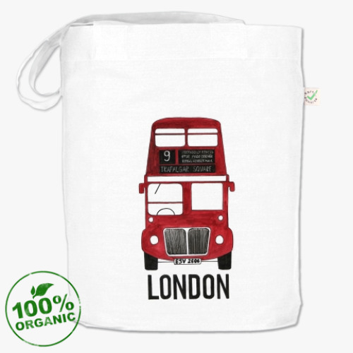 Сумка шоппер с принтом London