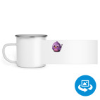 Кружка металлическая белая (круговая запечатка)