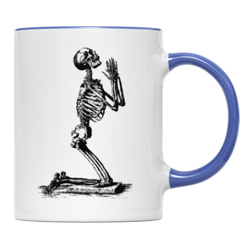 Кружка с принтом Скелет