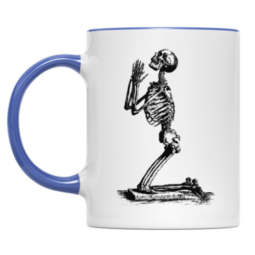 Кружка с принтом Скелет