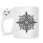 Кружка с футбольным мячиком