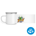 Кружка металлическая белая (круговая запечатка)