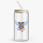 Банка с бамбуковой крышкой