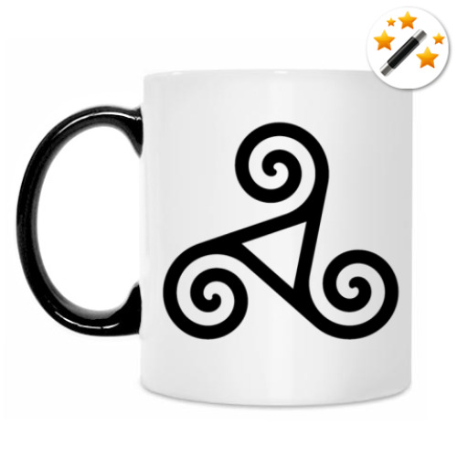 Кружка-хамелеон с принтом Кельт