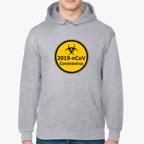 Толстовка худи с принтом 2019-nCoV