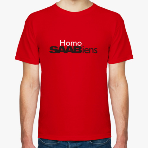 Футболка с принтом Homo SAABiens