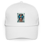 Кепка / бейсболка, белая (печать) Бабуин