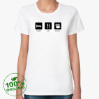 Женская футболка органик