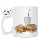 Кружка с футбольным мячиком