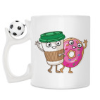 Кружка с футбольным мячиком