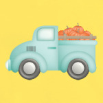 Грузовик с тыквами