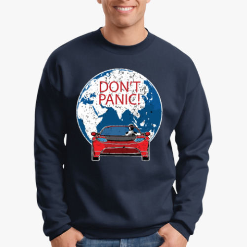 Свитшот с принтом Первый запуск Falcon Heavy