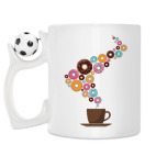 Кружка с футбольным мячиком