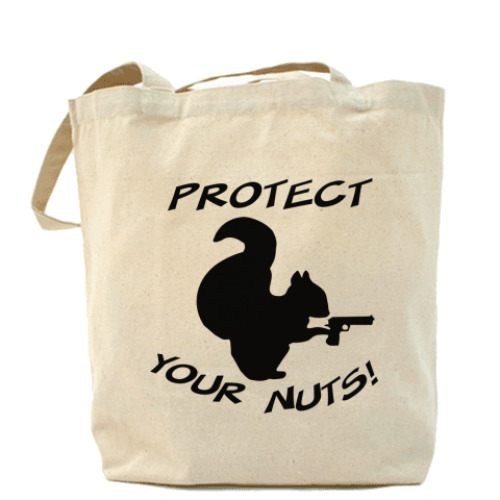 Сумка шоппер с принтом Белка