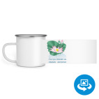 Кружка металлическая белая (круговая запечатка)